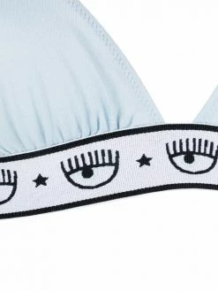 Chiara Ferragni Logomania band triangle bra