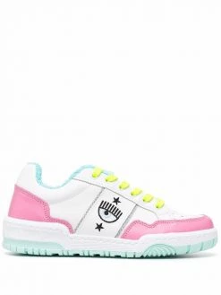 Chiara Ferragni colour-block logo-print sneakers