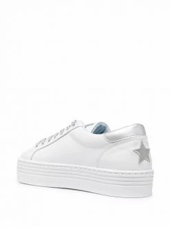 Chiara Ferragni star-patch lace-up sneakers
