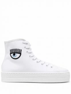 Chiara Ferragni patch-detail lace-up sneakers