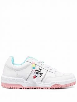 Chiara Ferragni embroidered-logo sneakers